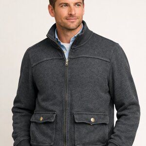 Chaps Ralph Lauren 100% Cotton Ribbed Bomber Aviator Jacket
